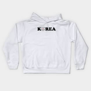 Korea Love Heart Flag Kids Hoodie